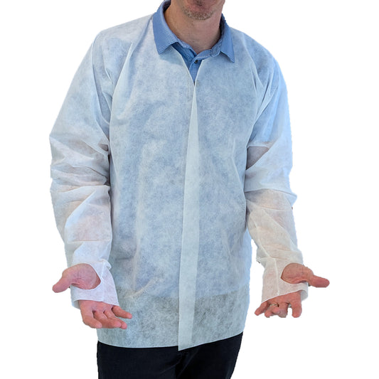 Disposable Work Jackets – Lightweight Coverage for Clean, Professional Settings (5 / pack)