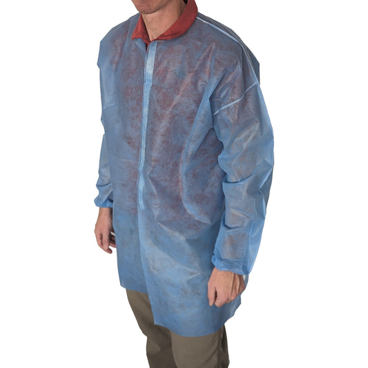 Disposable Work Jackets – Lightweight, Extended-Length Coverage for Clean Environments (Long) (5 / pack)