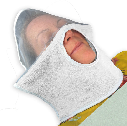 Reusable Face Drape with Mesh Panel – Comfortable, Washable Coverage for Light-Duty Use (12 / pack)