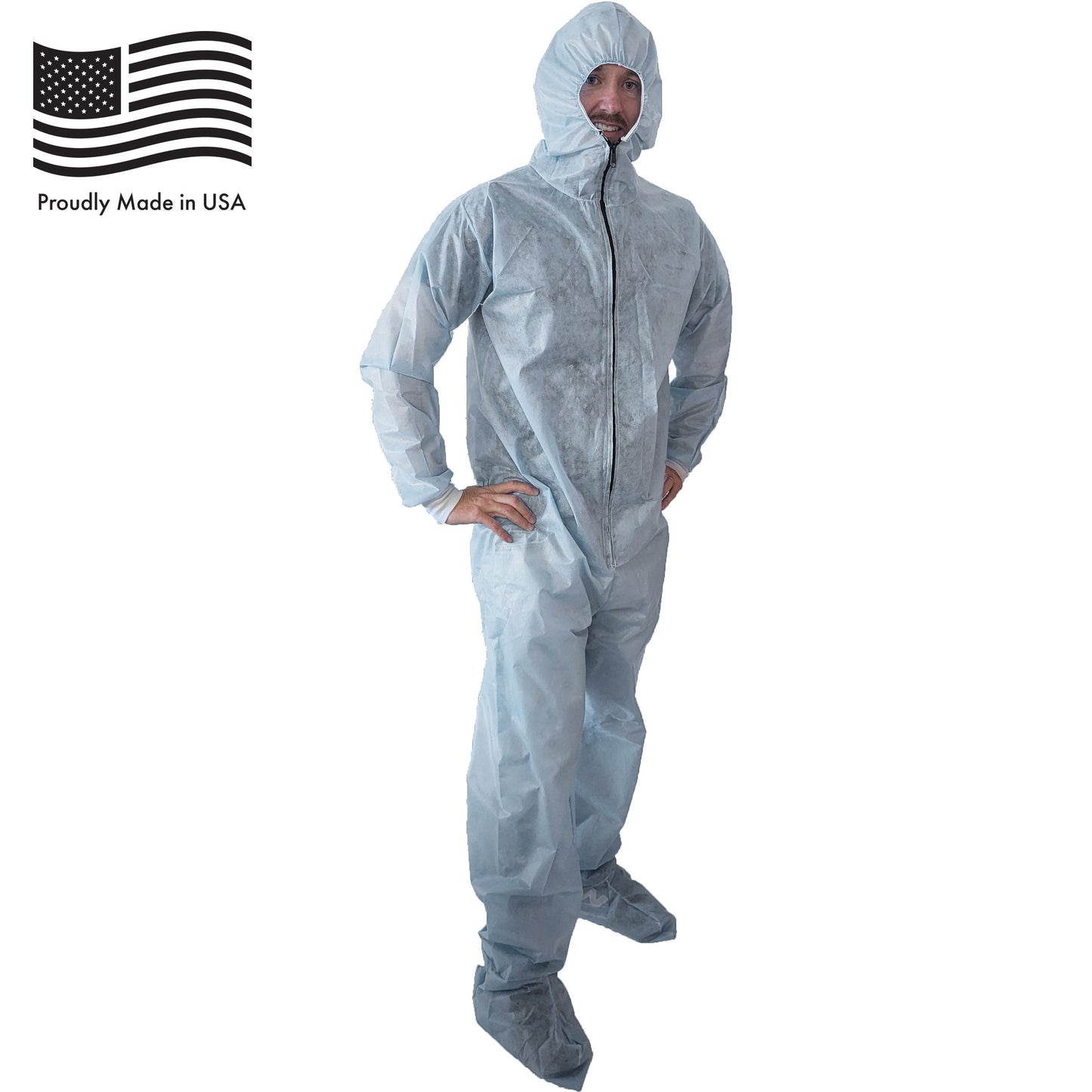 Disposable Coveralls with Hood and Booties