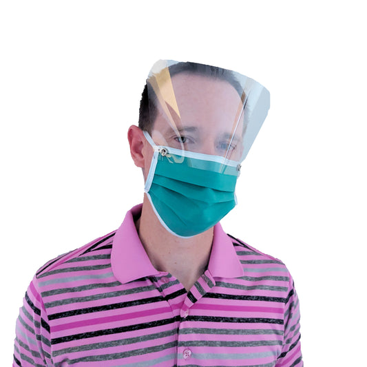 VESTEX Re-Usable Face Mask and Shield (12 / Pack)