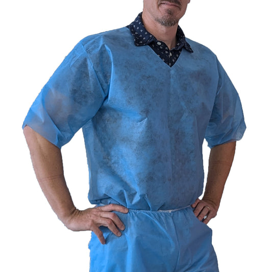 Disposable Scrub Short Sleeve Top (5 / Pack)