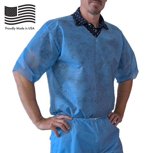 Disposable Scrub Short Sleeve Top (5 / Pack)